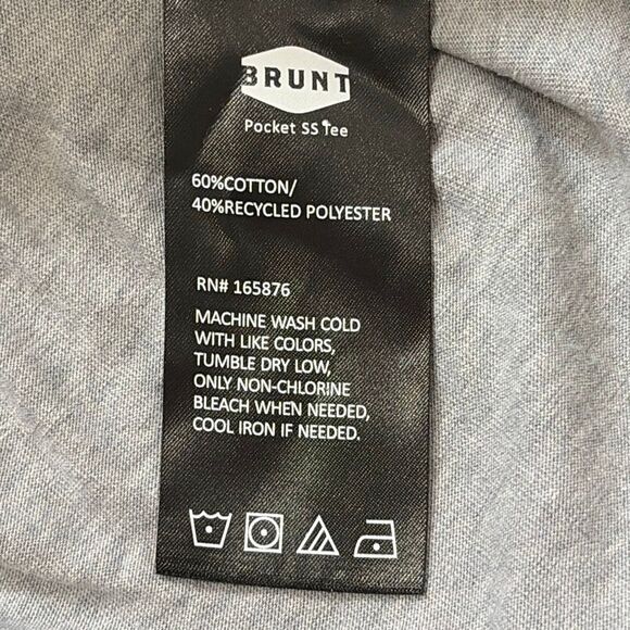 Brunt Pocket T-Shirt Bundle Mens 2XL Gray Charcoal Workwear Tees Lot of 3 - Picture 9 of 9